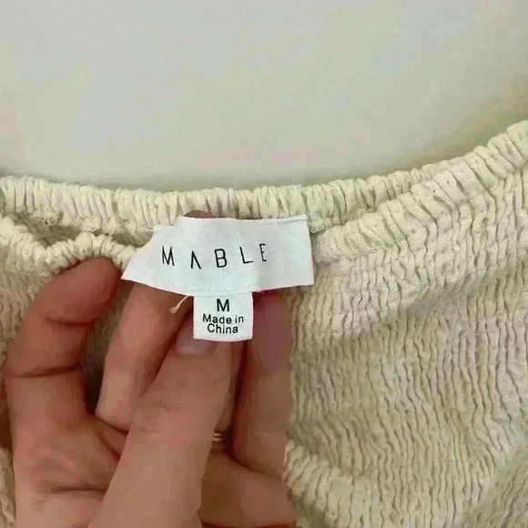 Mable smocked mini dress with cut out detail fairycore romantic cottagecore - Picture 3 of 6